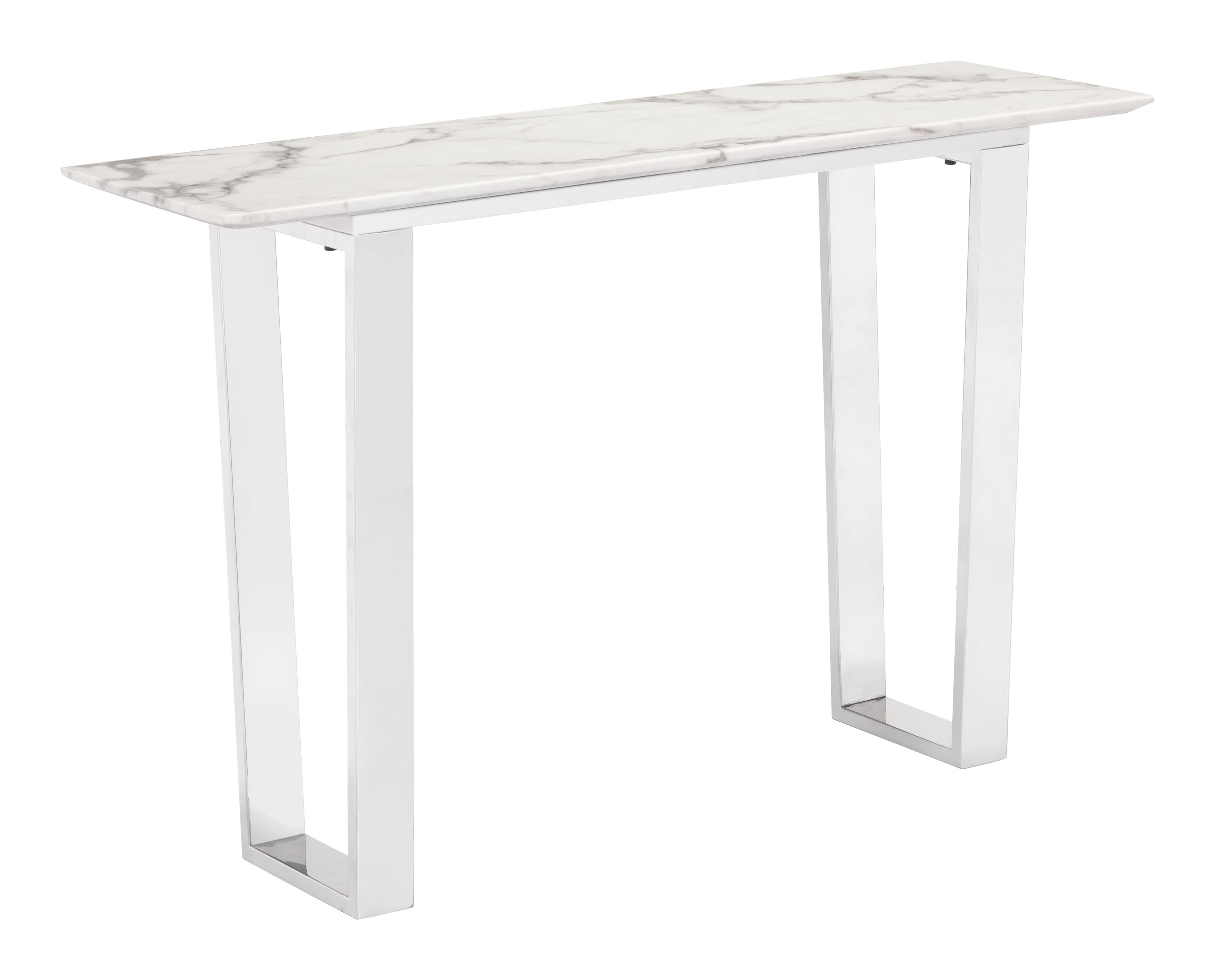Atlas Console Table White & Silver product image