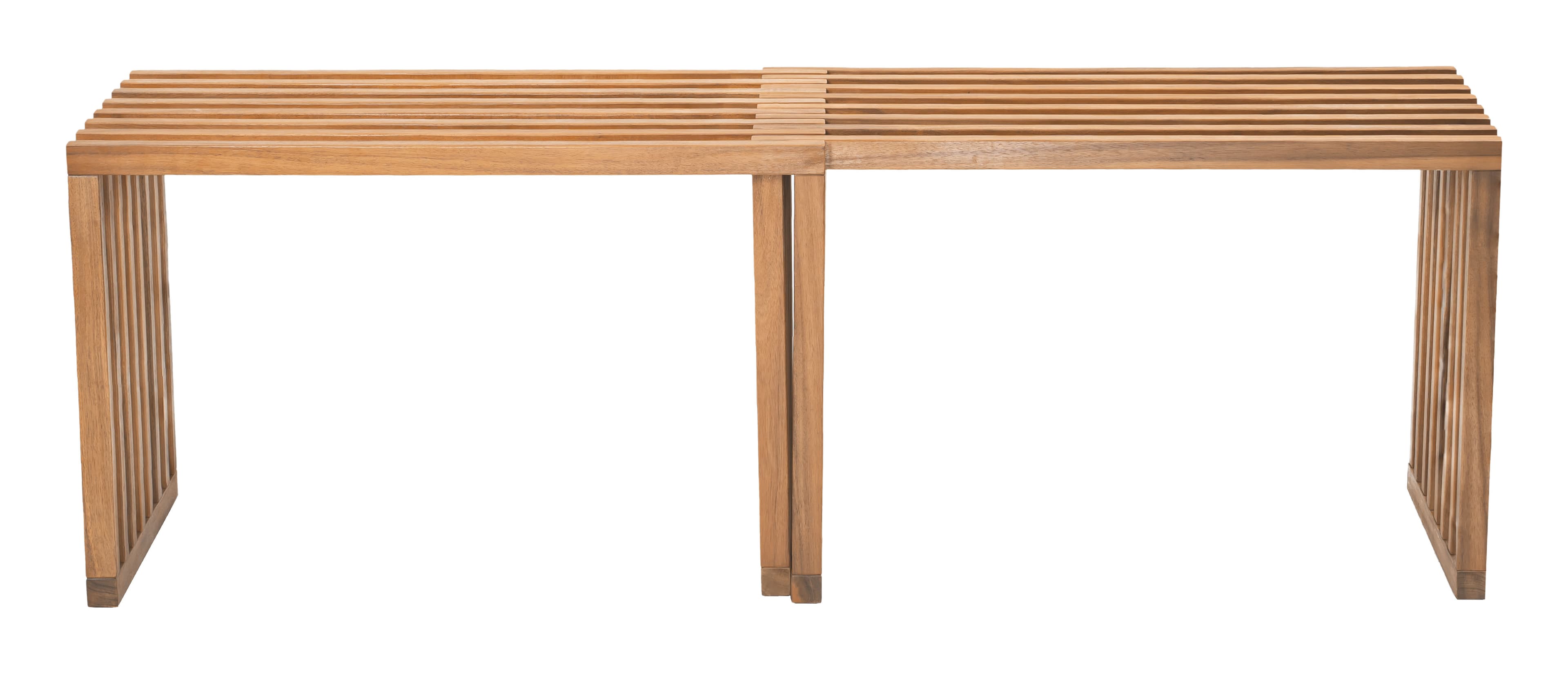 Riviera Extendable Bench (Set of 2) Natural product image