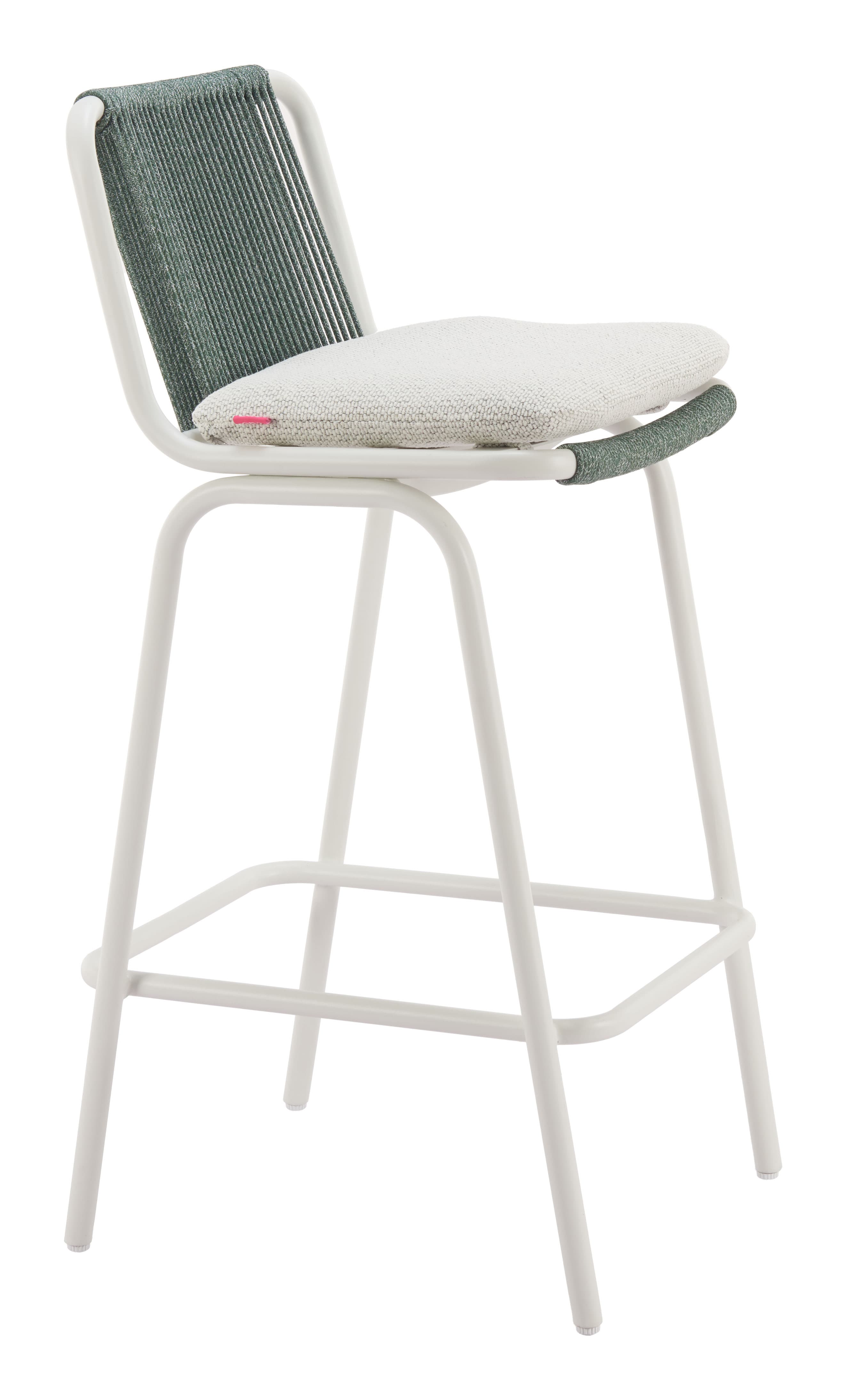 Luft Barstool (Set of 2) White & Green product image
