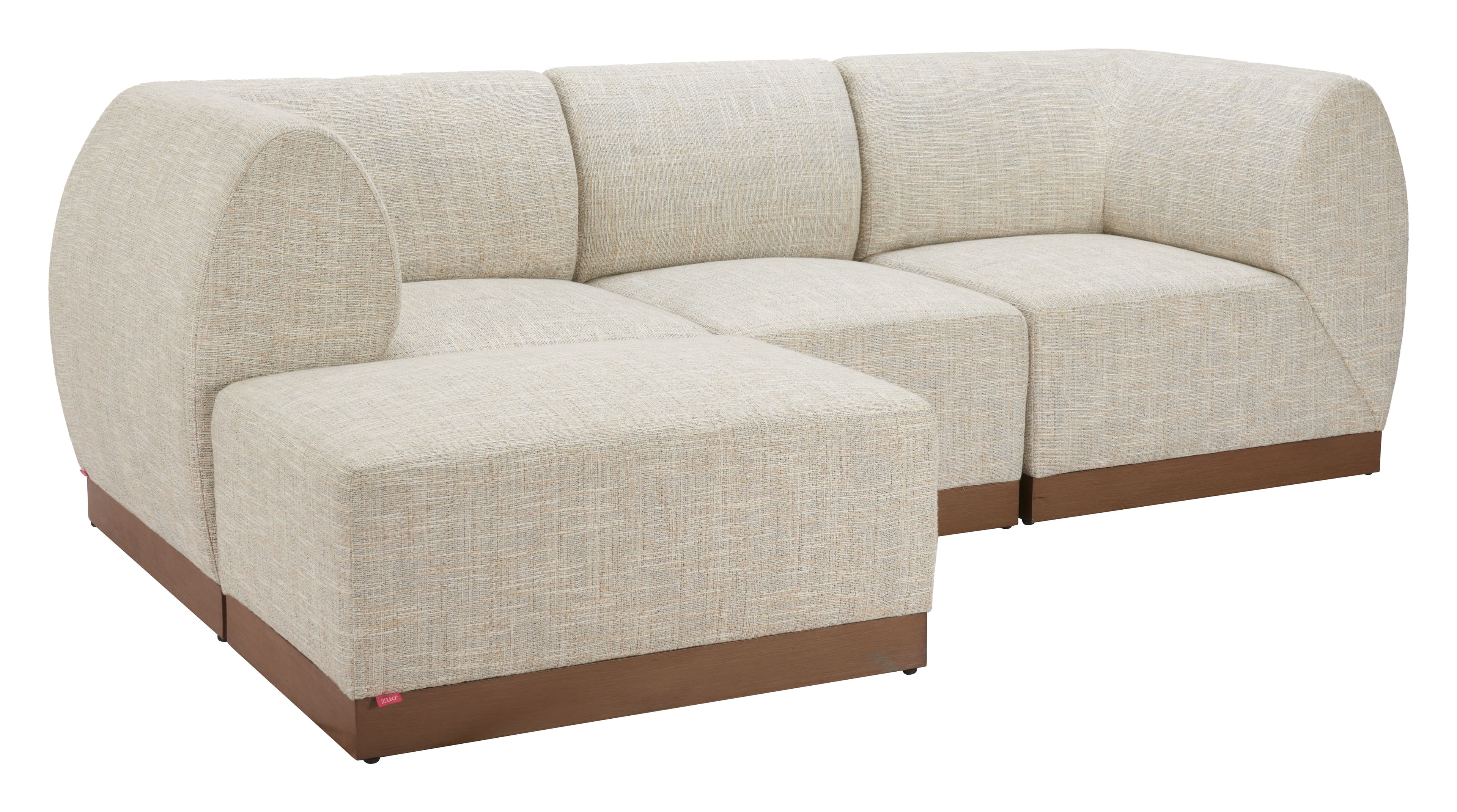 Christy Armless Chair Beige product image