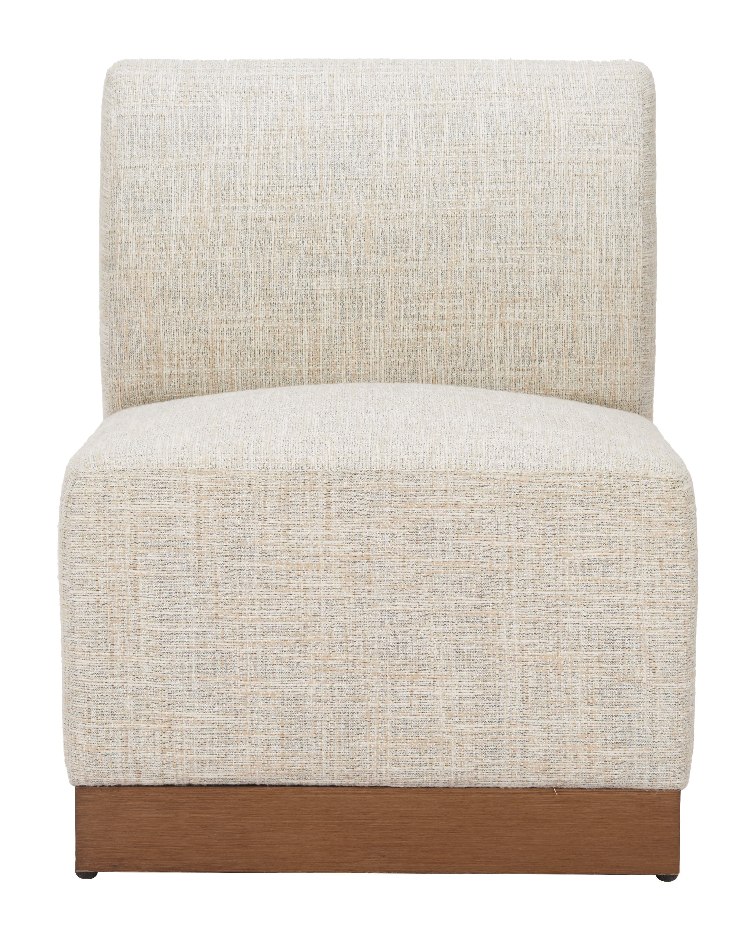 Christy Armless Chair Beige product image