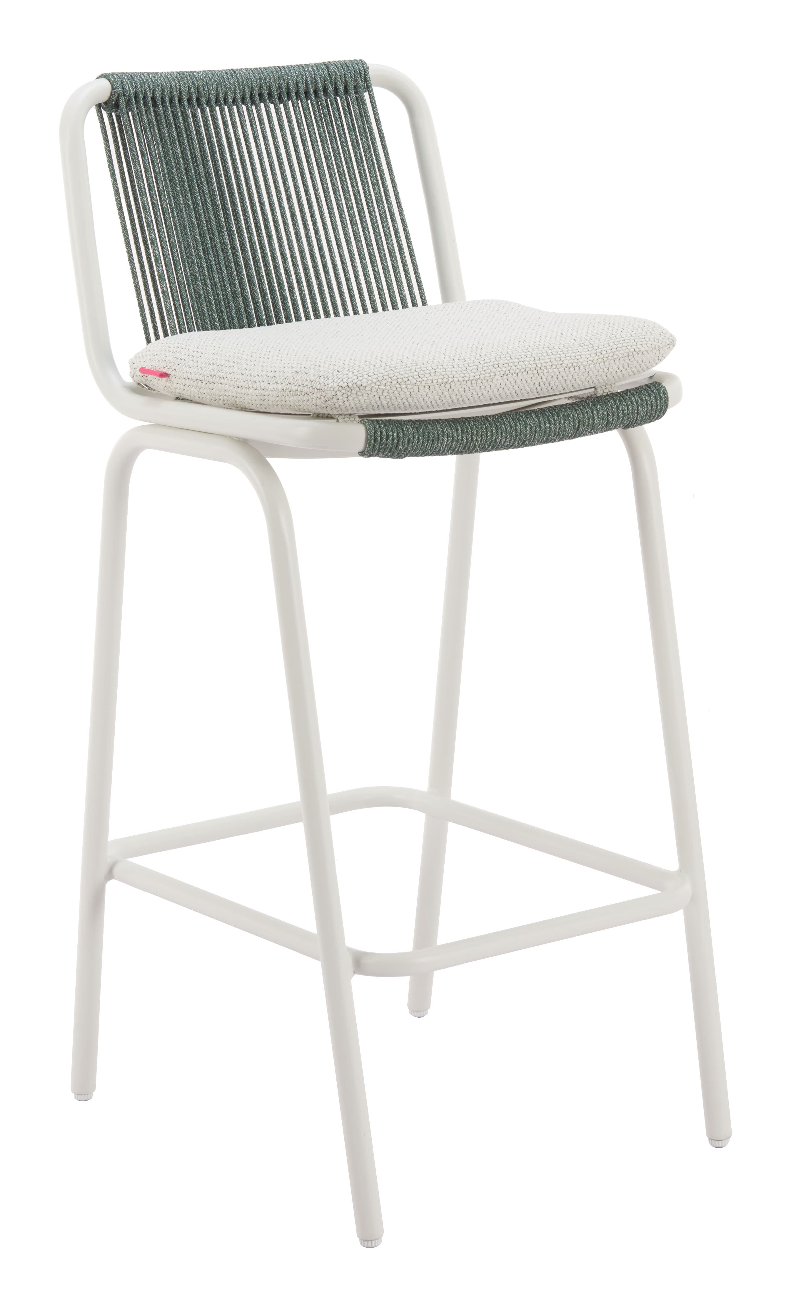 Luft Barstool (Set of 2) White & Green product image