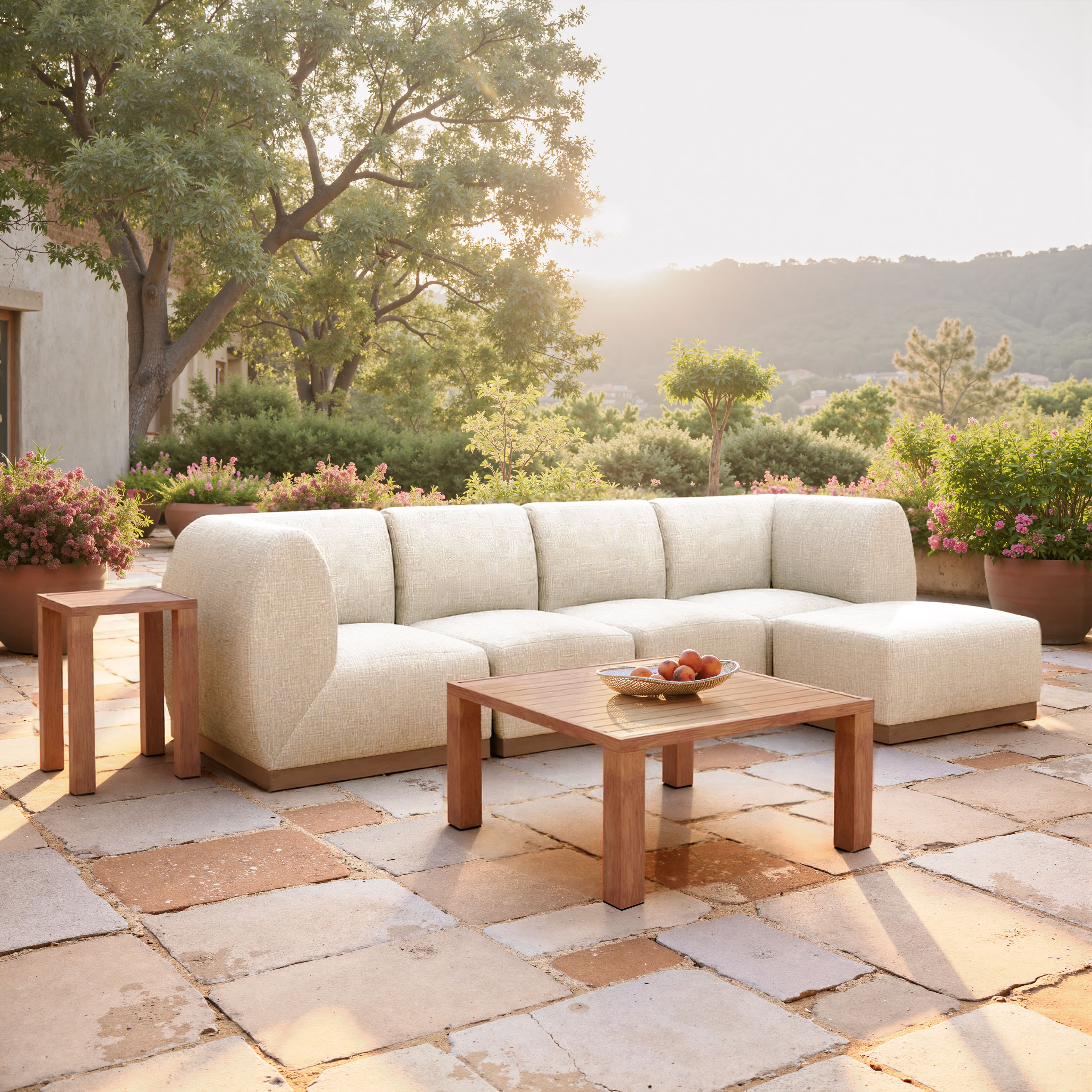 Christy Armless Chair Beige product image