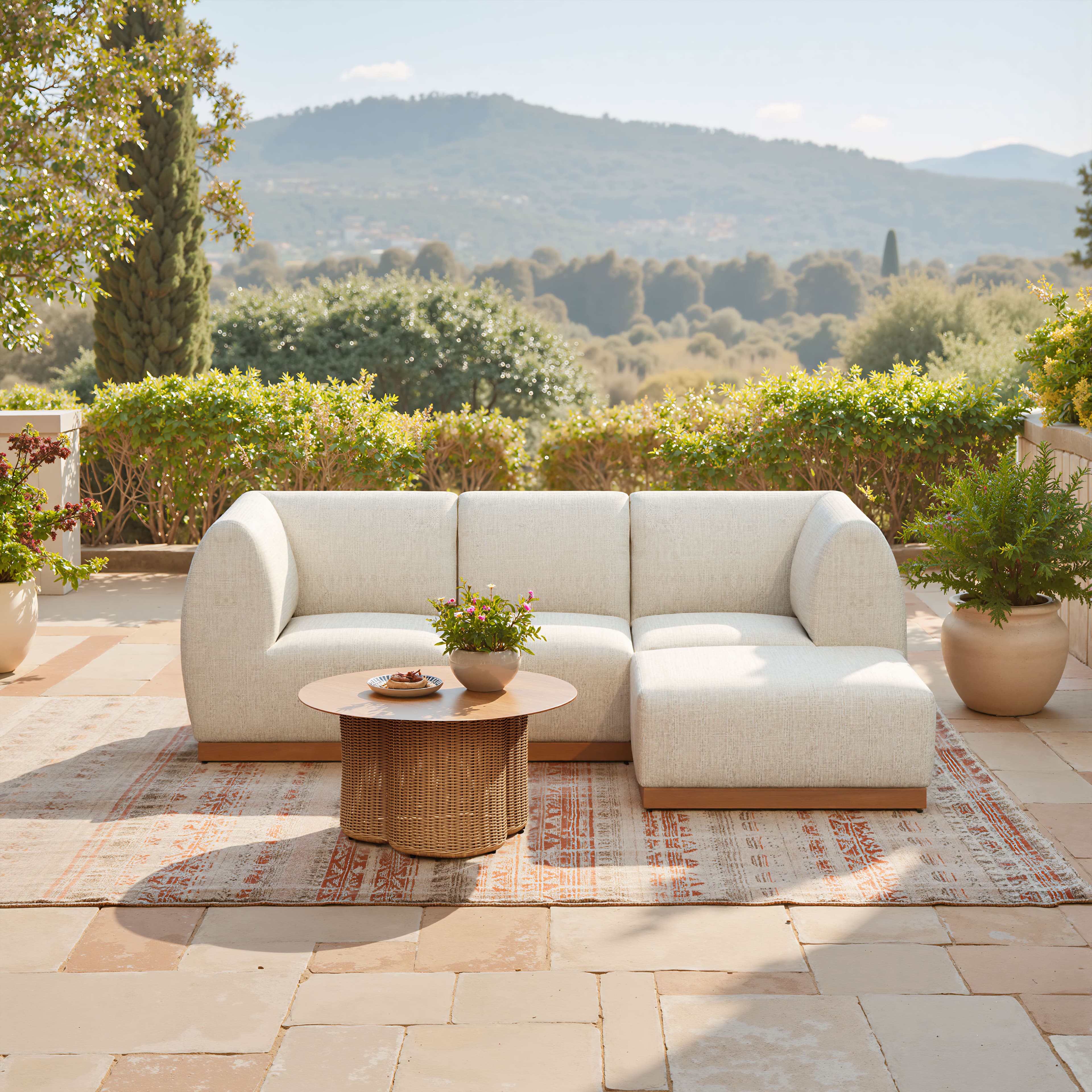 Christy Armless Chair Beige product image