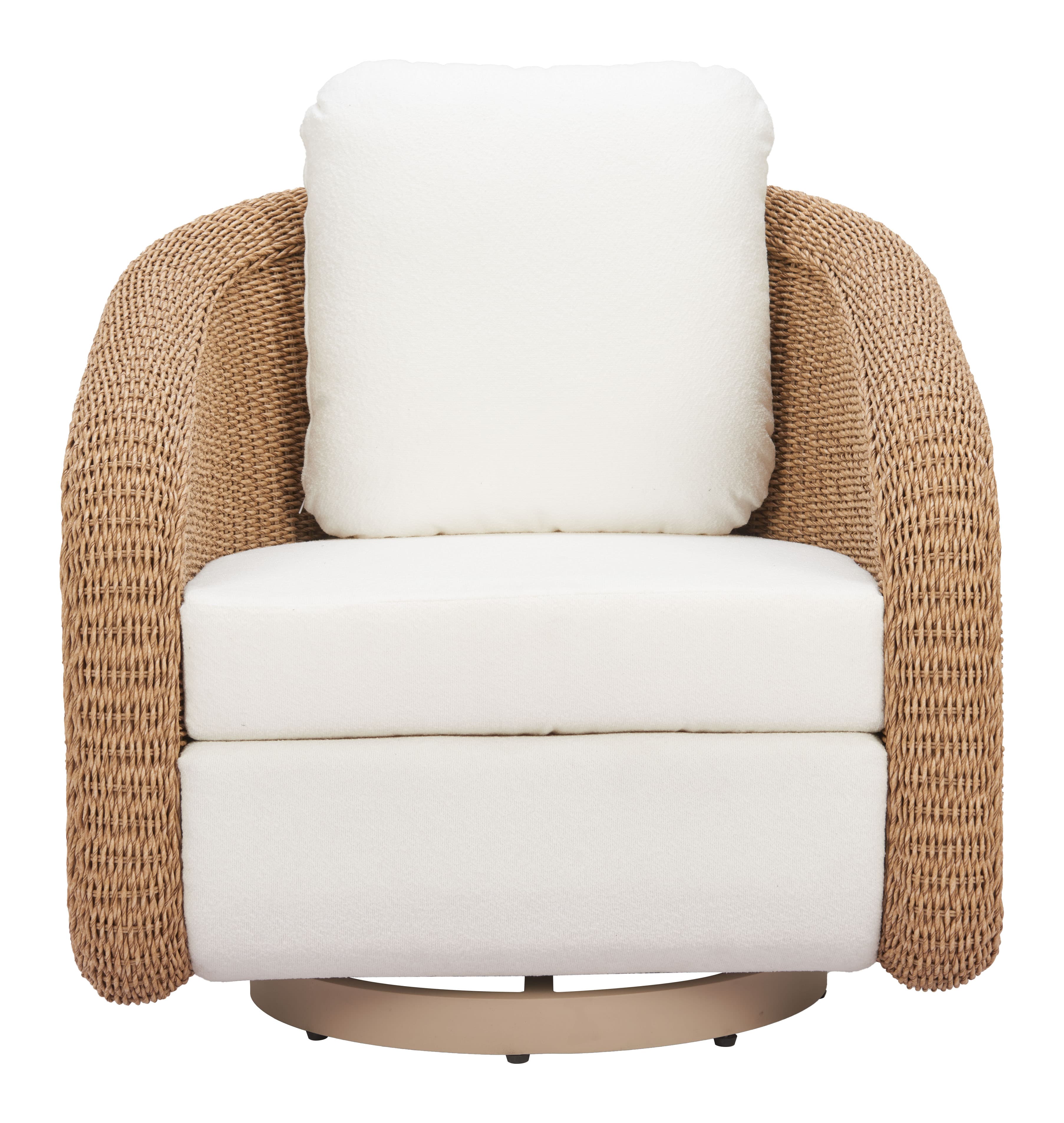 Solara Swivel Chair Ivory product image