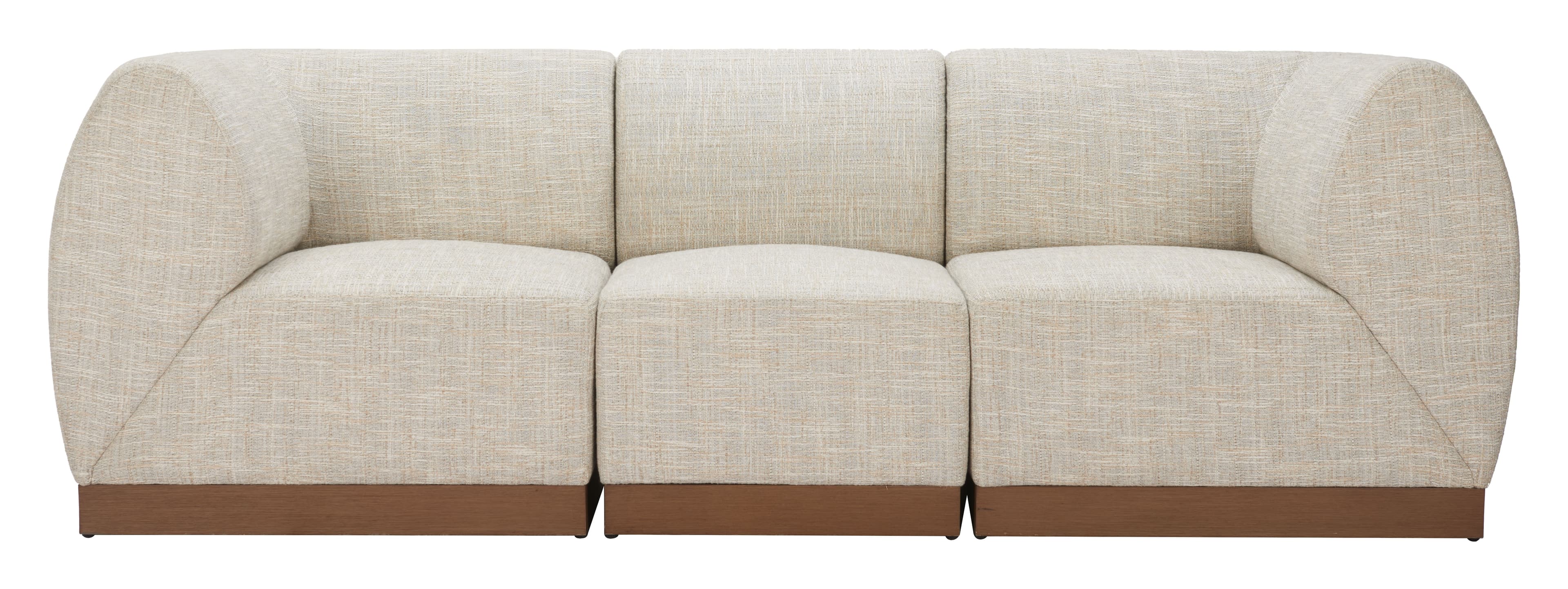 Christy Armless Chair Beige product image
