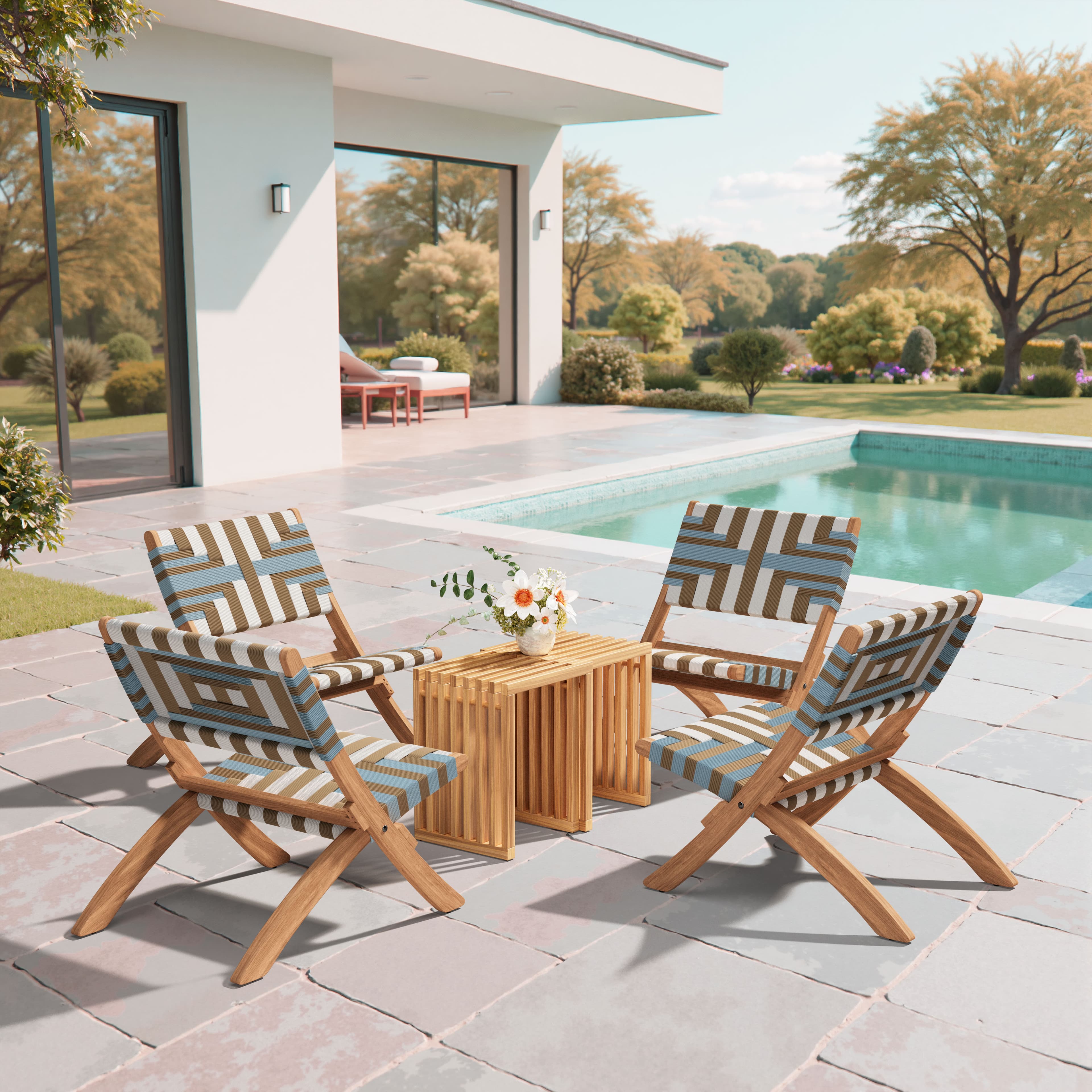 Riviera Extendable Stool (Set of 2) Natural product image