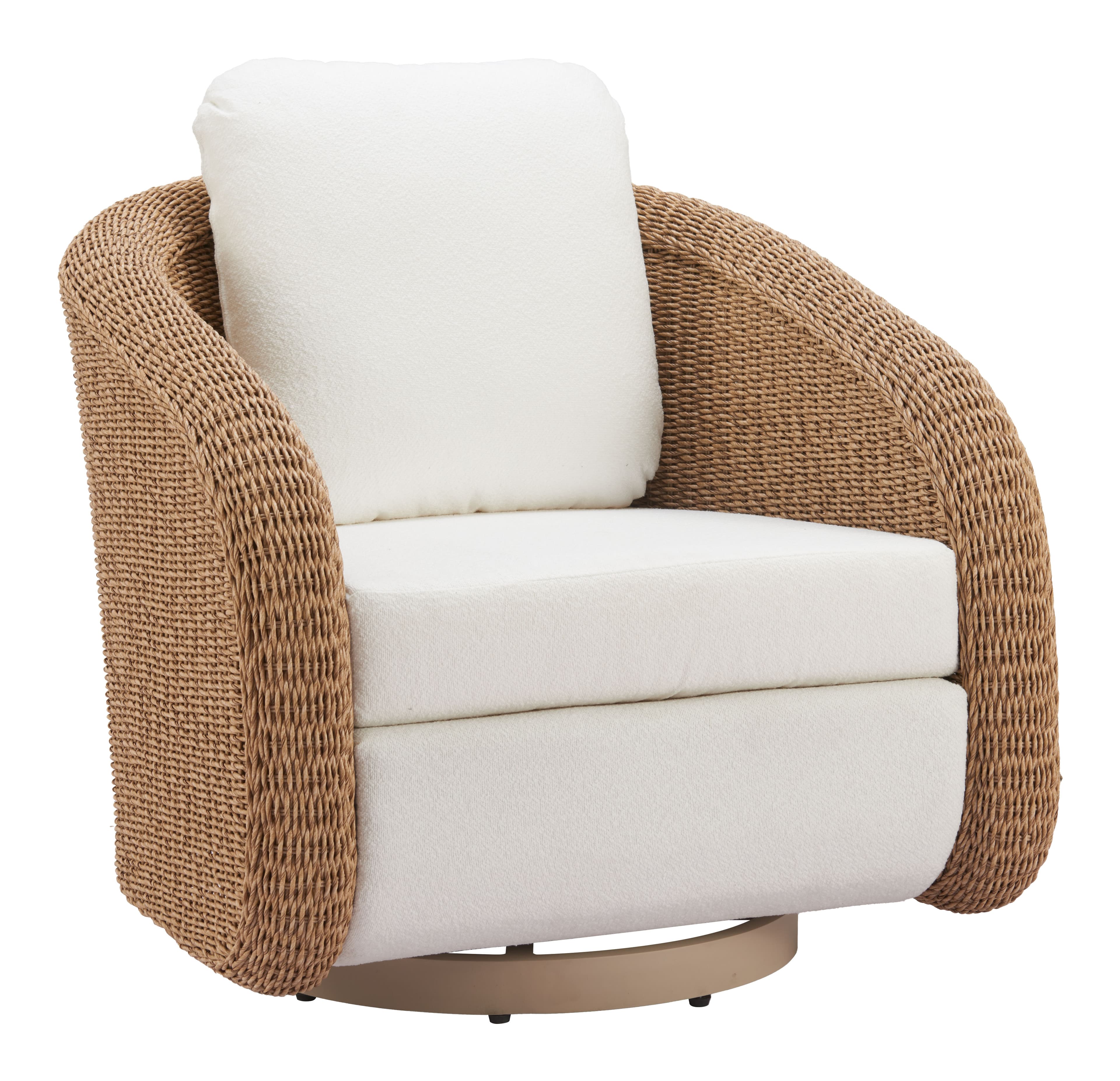 Solara Swivel Chair Ivory product image