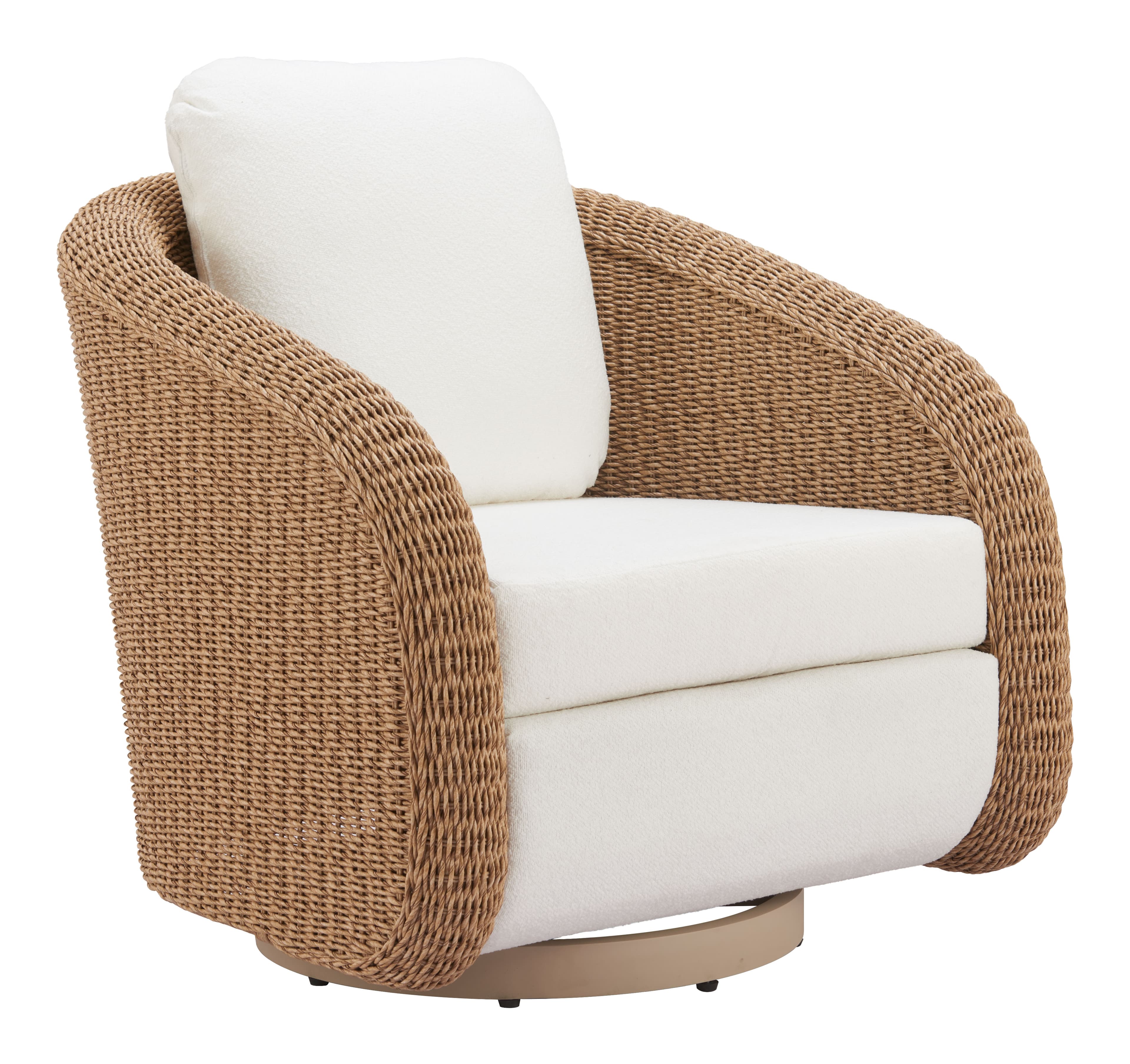 Solara Swivel Chair Ivory product image