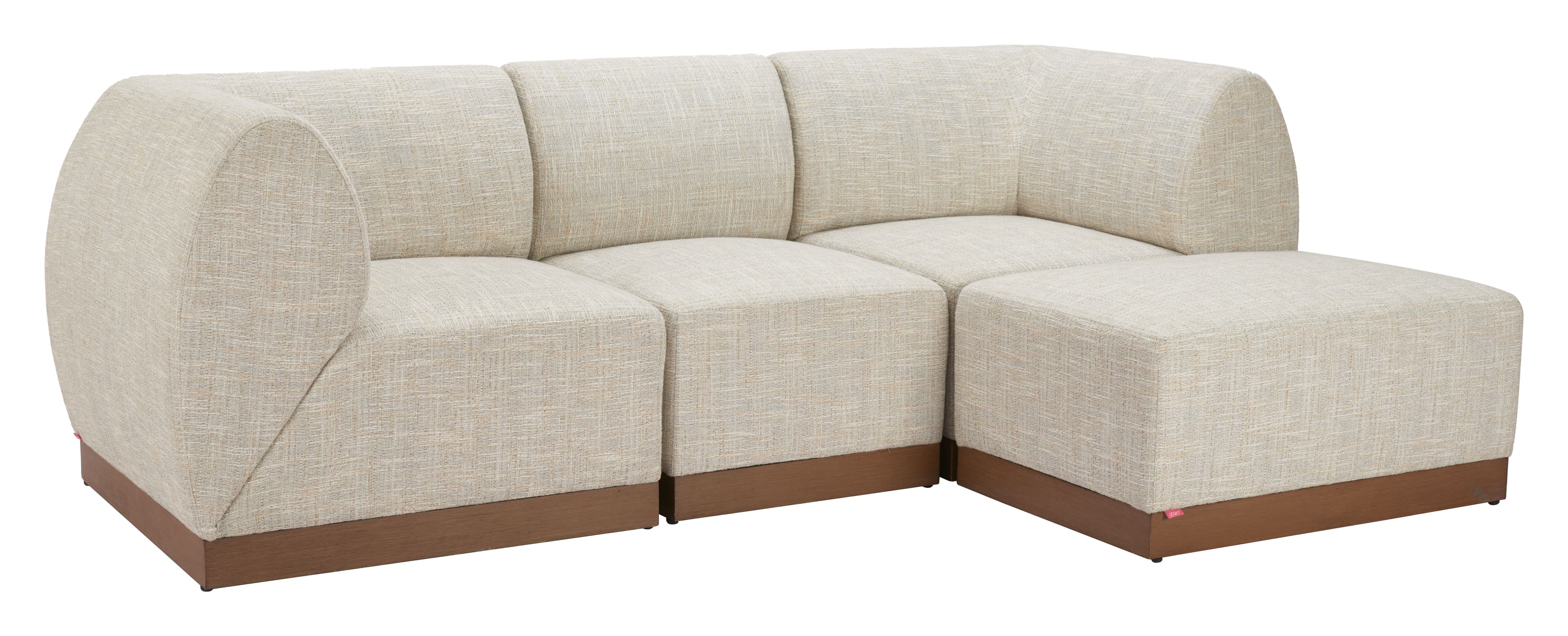 Christy Armless Chair Beige product image