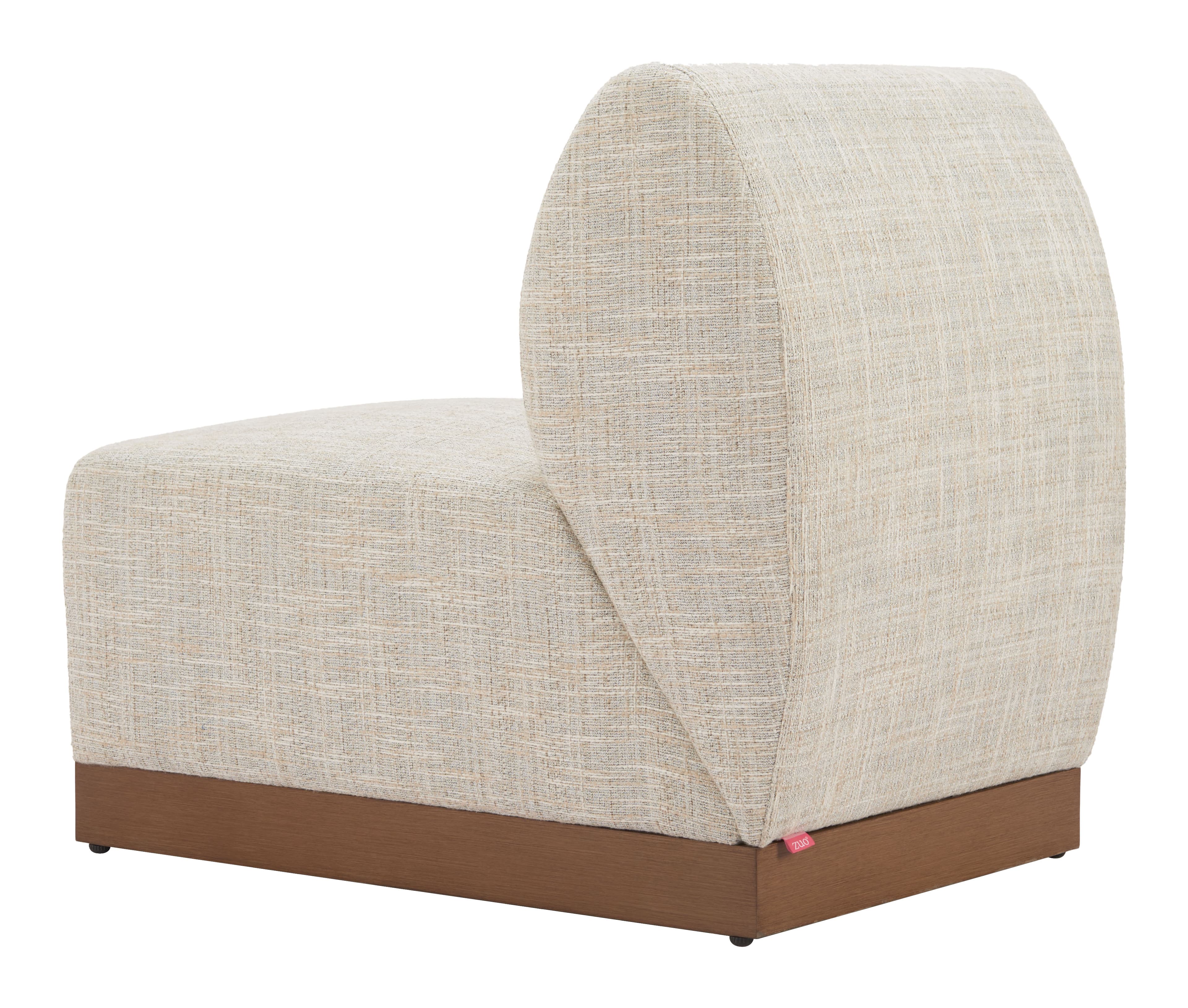 Christy Armless Chair Beige product image
