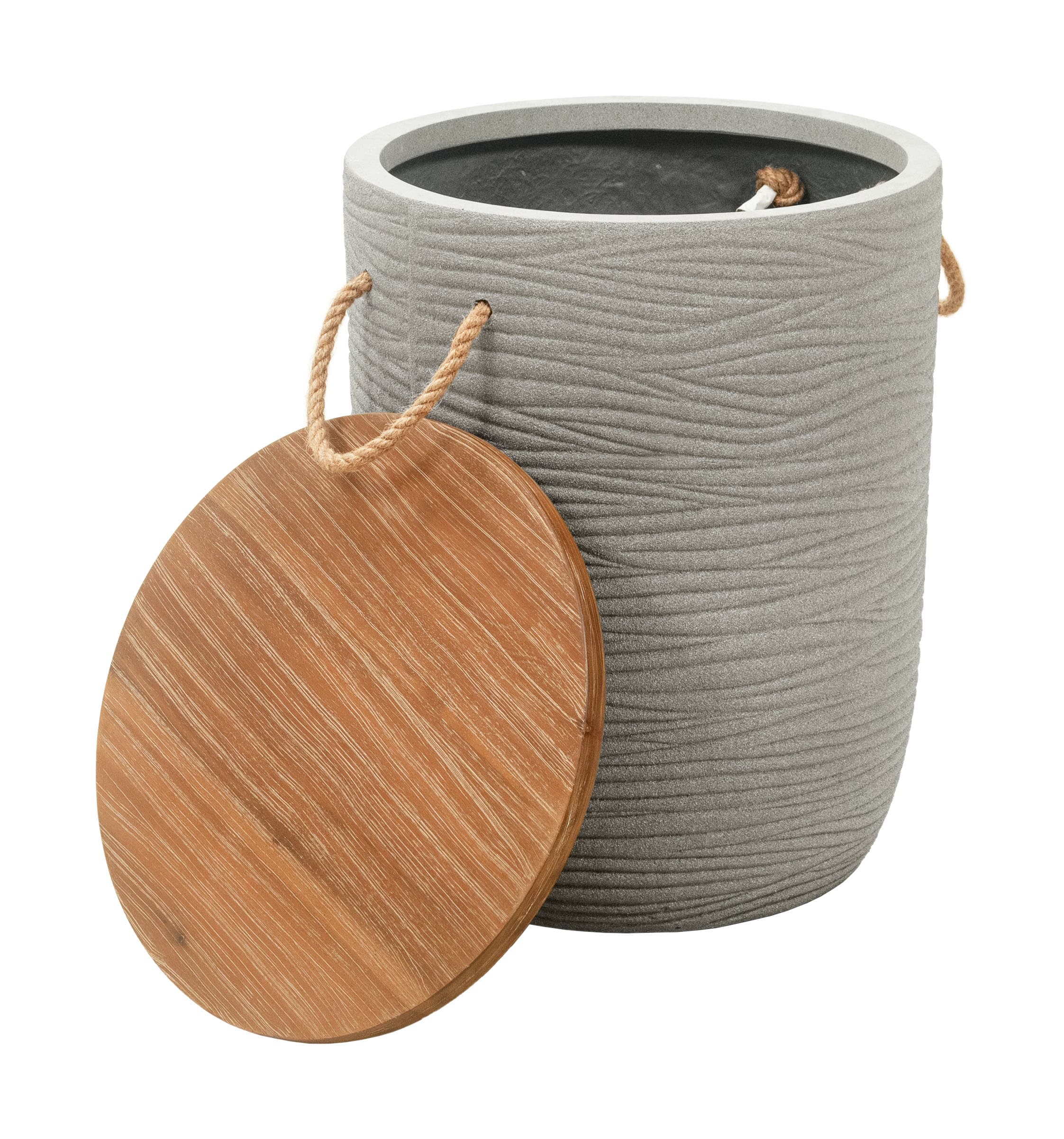 Biban Side Table Natural & Gray product image